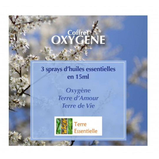 Coffret oxygène 3 sprays d'huiles essentielles